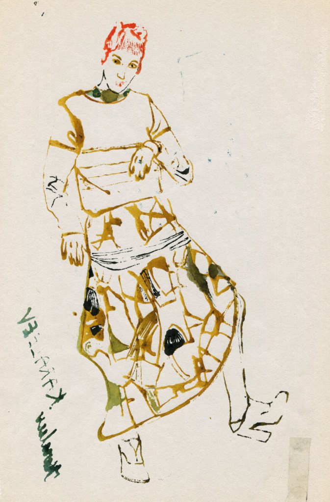 fashion illustration monoprint arindacraciun