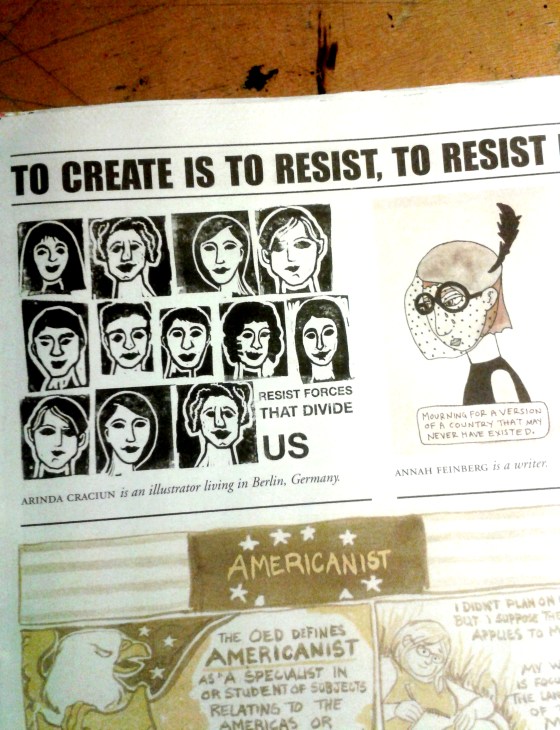 editorial illustration monoprint arindacraciun