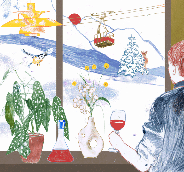 cover illustration winter sz vinothek süddeutsche zeitung edition print arindacraciun