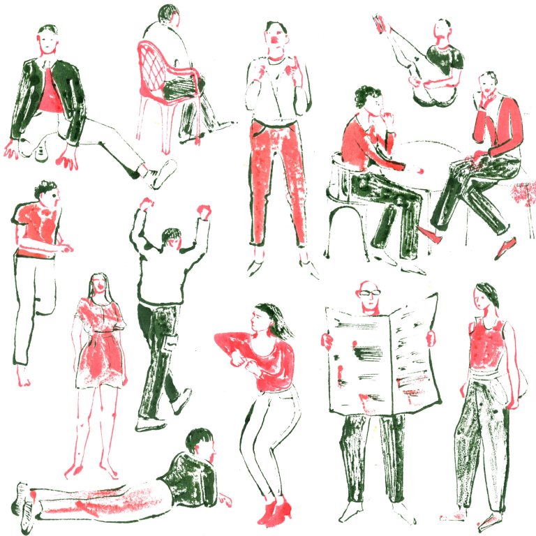 editorial illustrations arindacraciun people doing things