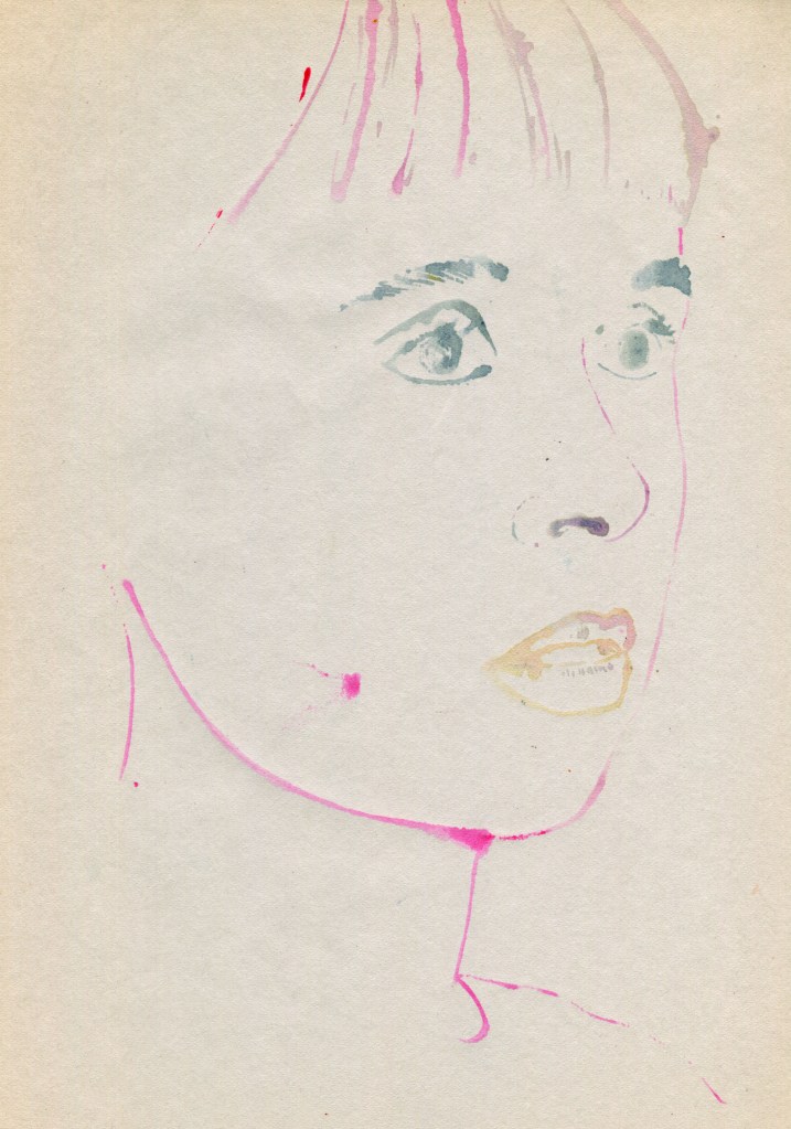 mode fashion blottedline print woman arindacraciun