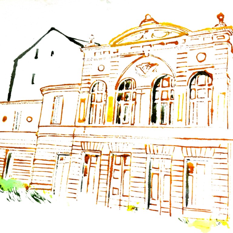 architecture blottedline print arindacraciun